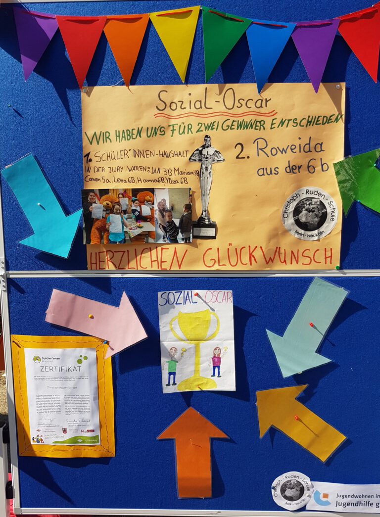 Verleihung des Sozial-Oscars 2021 der Christoph-Ruden Schule